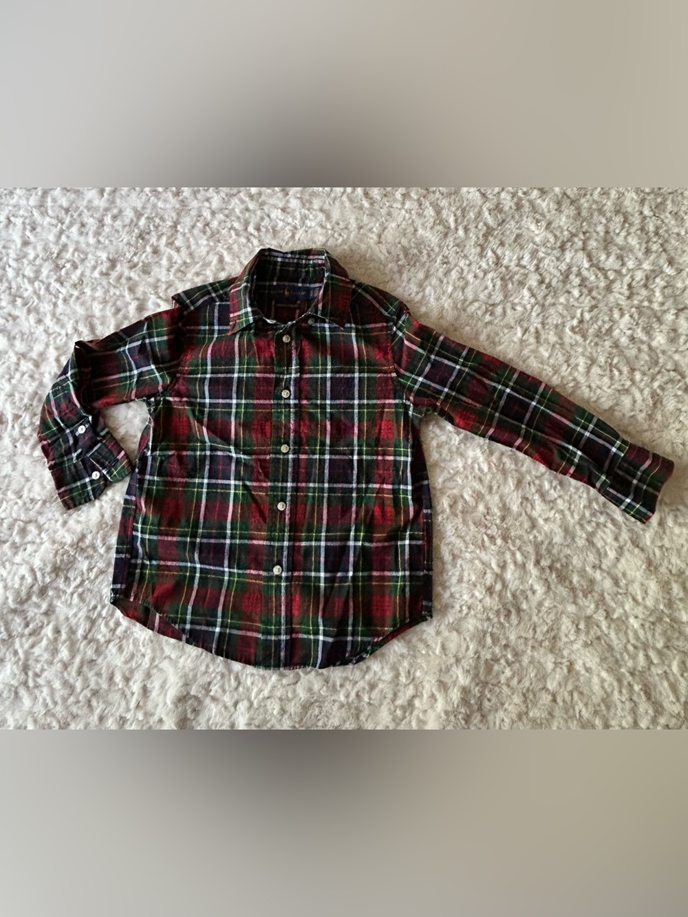 Polo Ralph Lauren Boys' Red & Green Plaid Button-Down Shirt